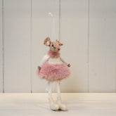 Pink Hanging Fabric Mouse